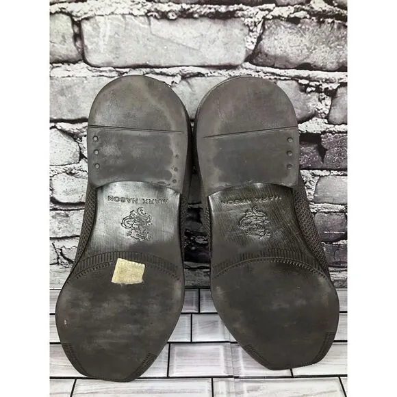 Mark Nason Dress Knit Oxford Gray Taupe Comfort Casual Walk Shoes Men Sz 12M US