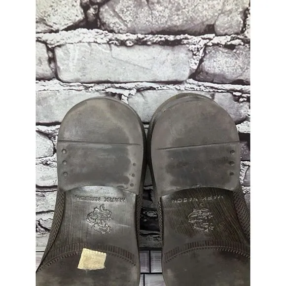 Mark Nason Dress Knit Oxford Gray Taupe Comfort Casual Walk Shoes Men Sz 12M US