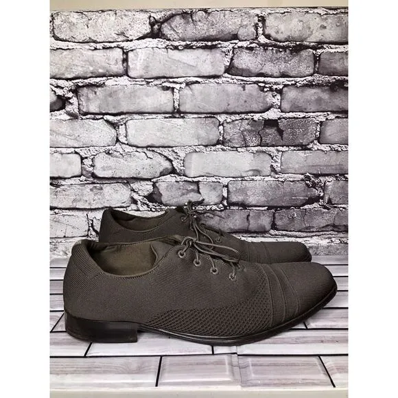 Mark Nason Dress Knit Oxford Gray Taupe Comfort Casual Walk Shoes Men Sz 12M US