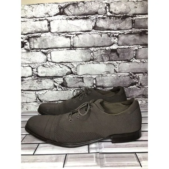 Mark Nason Dress Knit Oxford Gray Taupe Comfort Casual Walk Shoes Men Sz 12M US