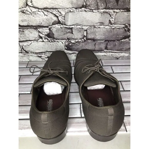 Mark Nason Dress Knit Oxford Gray Taupe Comfort Casual Walk Shoes Men Sz 12M US