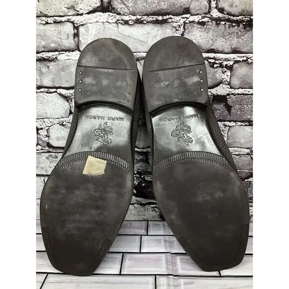 Mark Nason Dress Knit Oxford Gray Taupe Comfort Casual Walk Shoes Men Sz 12M US
