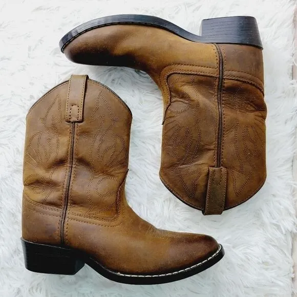 Masterson Boot Company Western Style Cowboy Boots Kids Size 2.5; Women’s 4.5