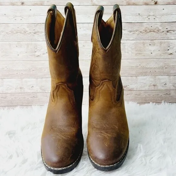 Masterson Boot Company Western Style Cowboy Boots Kids Size 2.5; Women’s 4.5