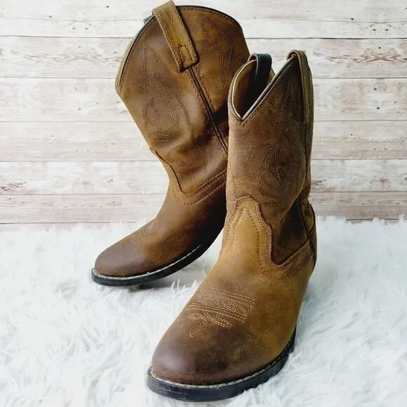 Masterson Boot Company Western Style Cowboy Boots Kids Size 2.5; Women’s 4.5