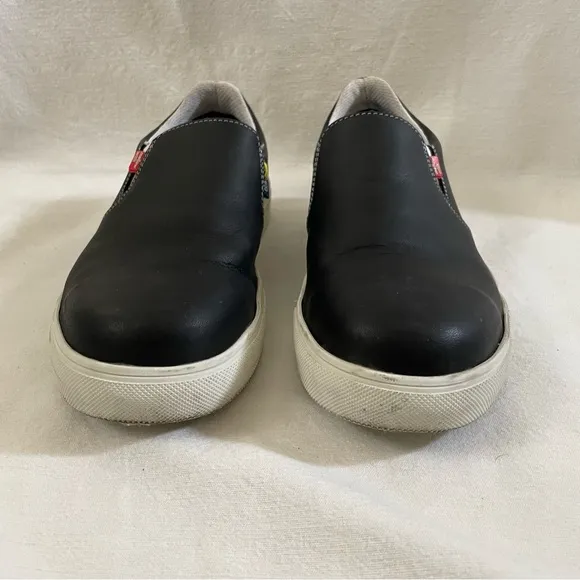 Mellow Walk Owen/Jessica steel toe shoes. Black  slip on women’s size 7.5