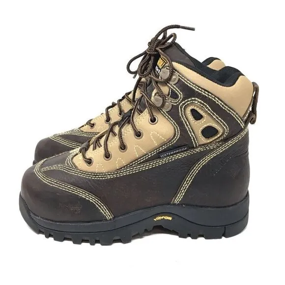 Men Carolina CA7582 Size 5 D Polymer Toe Waterproof Hike Work Boot Shoes NWOB