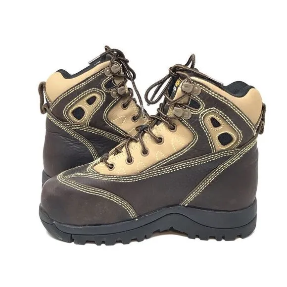 Men Carolina CA7582 Size 5 D Polymer Toe Waterproof Hike Work Boot Shoes NWOB