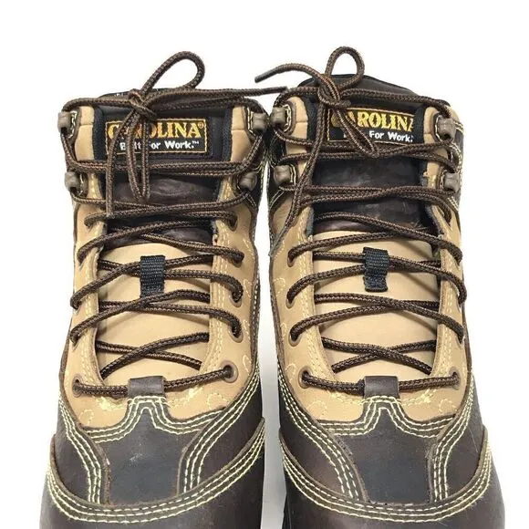 Men Carolina CA7582 Size 5 D Polymer Toe Waterproof Hike Work Boot Shoes NWOB