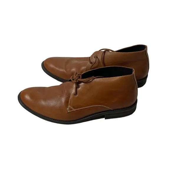 Men Clark’s brown leather ankle boots size 12M (SH2)