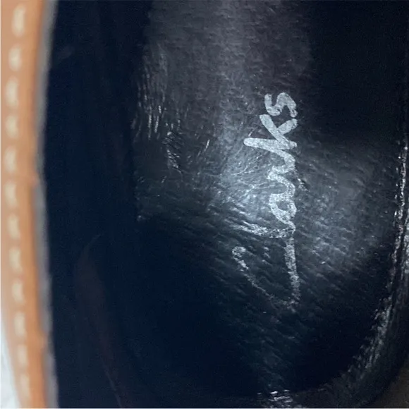 Men Clark’s brown leather ankle boots size 12M (SH2)