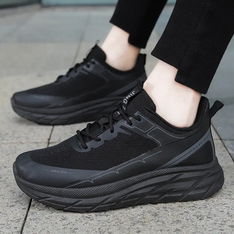 Men Outdoor Breathable Lace-up Running Sports Sneakers