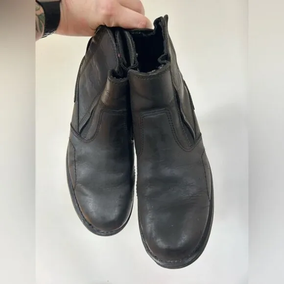 Men’s Black Leather Harley Davidson Boots