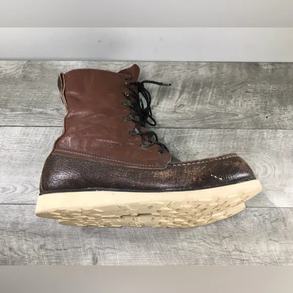 Men’s  Cabela’s Work Hunting Soft Moc Toe Boots Leather Gore-Tex Size 8 USA Made