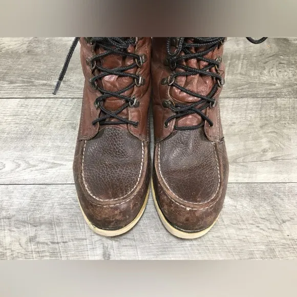 Men’s  Cabela’s Work Hunting Soft Moc Toe Boots Leather Gore-Tex Size 8 USA Made