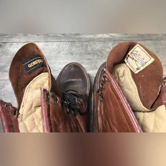 Men’s  Cabela’s Work Hunting Soft Moc Toe Boots Leather Gore-Tex Size 8 USA Made