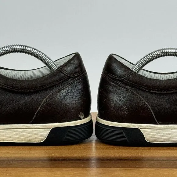 Mens Cole Haan Air Quincy Brown Leather Casual Lace Up Sneakers Shoes Size 9.5 M