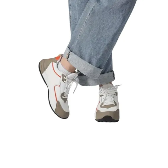 Men'S Fashion Sneakers, Round Toe Lace-Up Outdoor Shoes For Men, Summer Running
