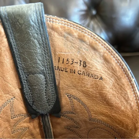 Men’s Gray Western Cowboy Boots size 8 EE (Extra Large)