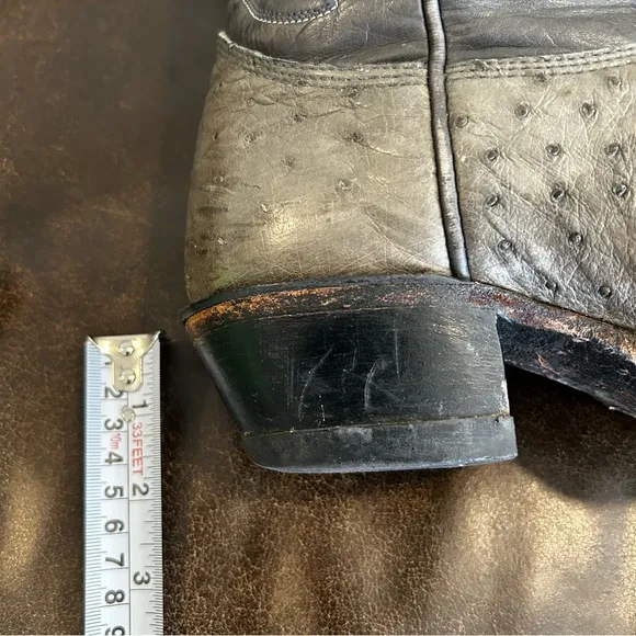 Men’s Gray Western Cowboy Boots size 8 EE (Extra Large)
