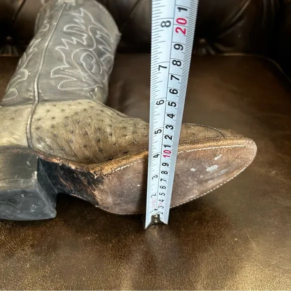 Men’s Gray Western Cowboy Boots size 8 EE (Extra Large)