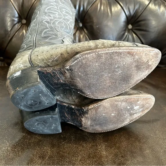 Men’s Gray Western Cowboy Boots size 8 EE (Extra Large)