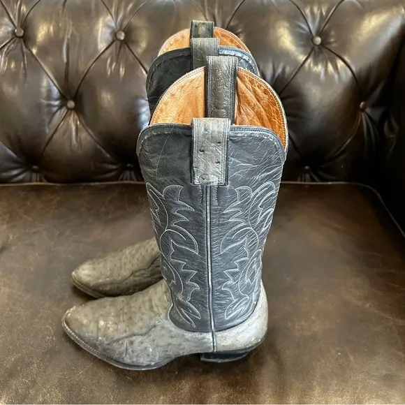 Men’s Gray Western Cowboy Boots size 8 EE (Extra Large)