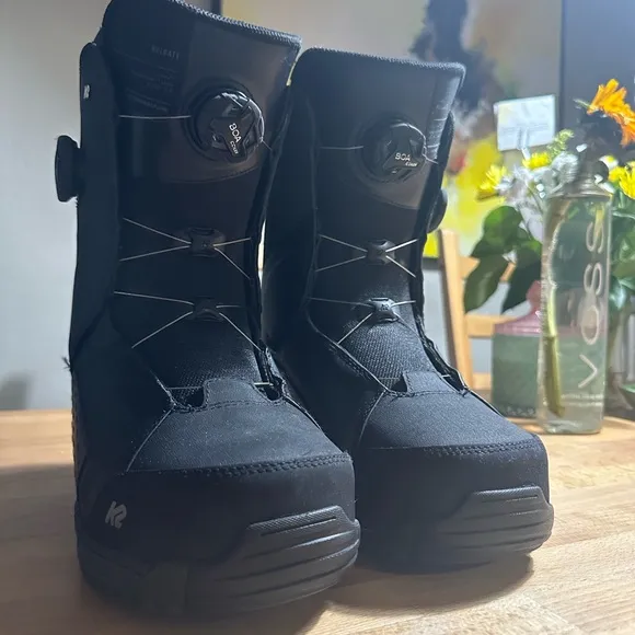 Men’s K2 Black Lasso Pro Snowboard Boots Size 9