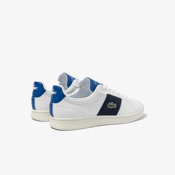 Mens Lacoste Sneakers Carnaby Pro Size CGR Bar Leather 13 NEW Blue White