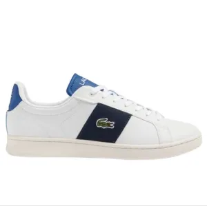 Mens Lacoste Sneakers Carnaby Pro Size CGR Bar Leather 13 NEW Blue White