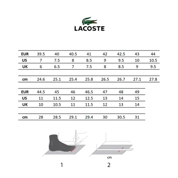 Mens Lacoste Sneakers Carnaby Pro Size CGR Bar Leather 13 NEW Blue White