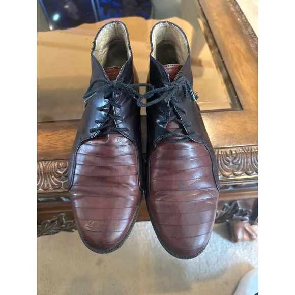 Men’s Lorenzo Banfi Italian Leather Boots. Size 9