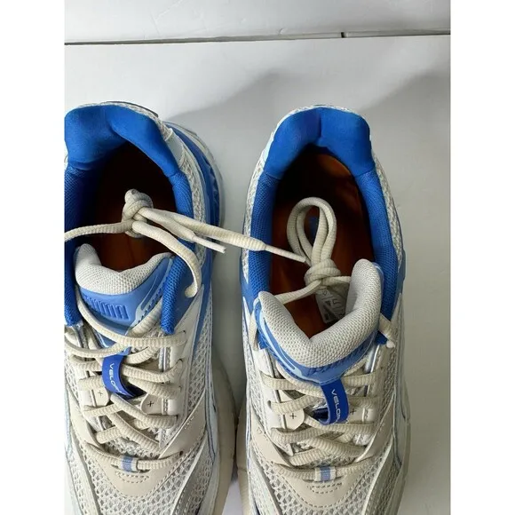Men’s Puma Velophasis Technisch Casual Shoes Off White/Blue 390932-08 Size 8.5