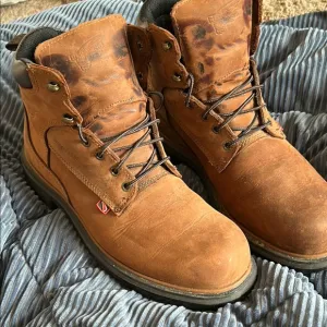 Men’s Red Wing Brown Boots - Size 10