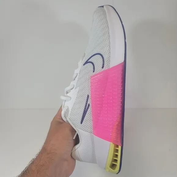 Mens Size Nike Metcon 9 White Fierce Pink Sneakers DZ2617 102 Training Shoes