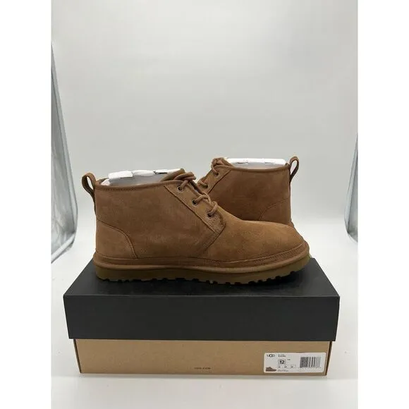 Men’s Size 12 UGG Australia 3236 Neumel Boots Chestnut Tan Beige Low Boots