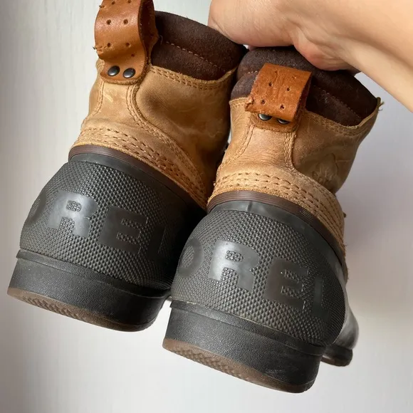 Men's Sorel Brown and Black Rain &amp; Snow Boots