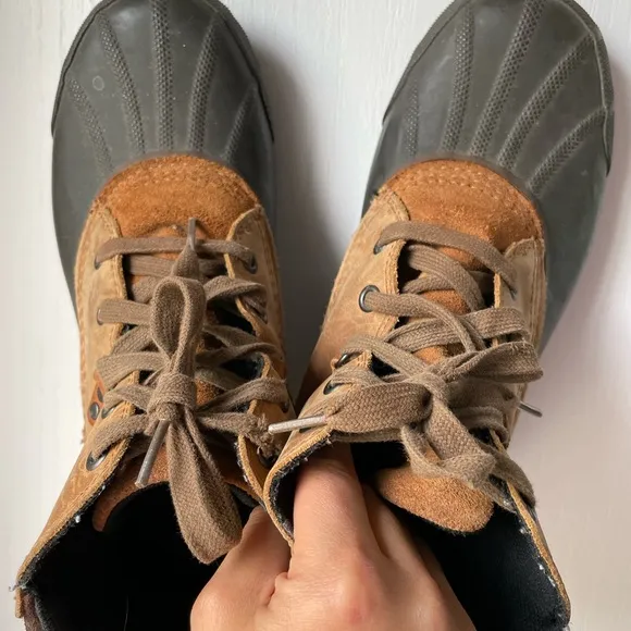 Men's Sorel Brown and Black Rain &amp; Snow Boots
