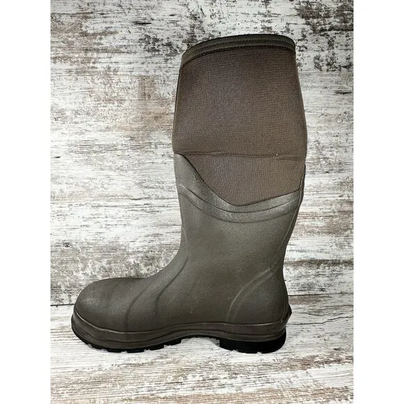 Men's The Original Muck Boot Company Chore Cool ST Brown Steel Toe Boots Sz 12