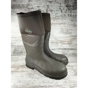 Men's The Original Muck Boot Company Chore Cool ST Brown Steel Toe Boots Sz 12