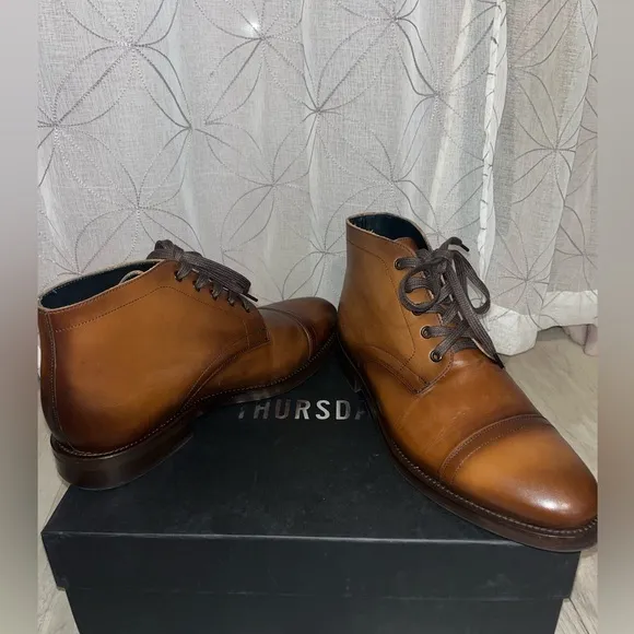 Men’s Thursday Cadet Boots. Walnut. Size 10