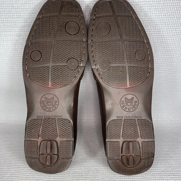 Mephisto Edlef Cool Air Mens Size 10.5 Brown Leather Slip On Loafer Casual Shoes