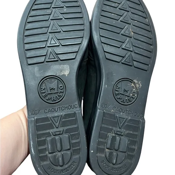 Mephisto Runoff Slip On Black Shoes Size 9.5