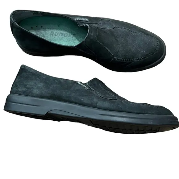 Mephisto Runoff Slip On Black Shoes Size 9.5
