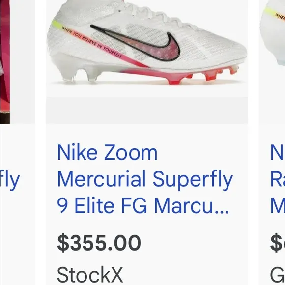—MERCURIAL SUPERFLY 9 ELITE FGMARCUS RASHFORD SOCCER CLEATS