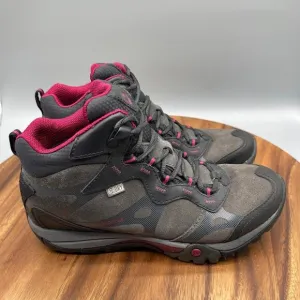 Merrell Azura Carex Mid Boots Womens 8 Brown Waterproof Hiking Trekker Comfort