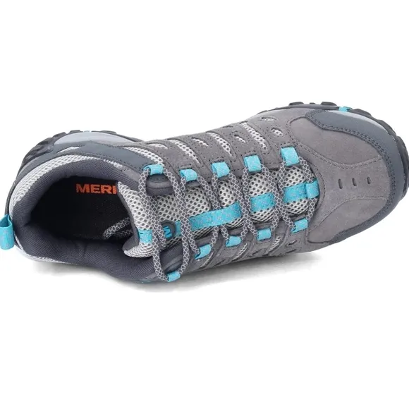 Merrell Crosslander 2 Hiking Grey and Teal Shoes 6.5
