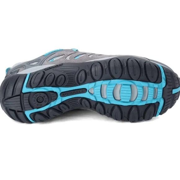 Merrell Crosslander 2 Hiking Grey and Teal Shoes 6.5