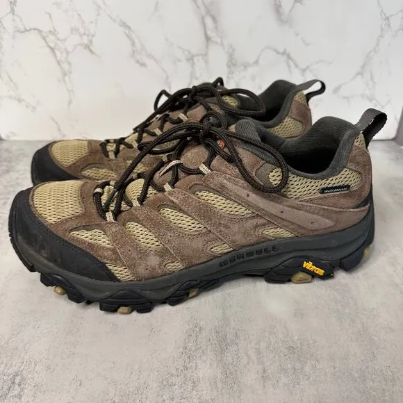 Merrell Moab Hiking Shoes Mens US Sz 11.5 Brown Waterproof  J135537 Lace-Up Mesh