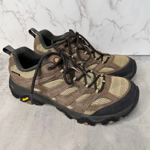 Merrell Moab Hiking Shoes Mens US Sz 11.5 Brown Waterproof  J135537 Lace-Up Mesh